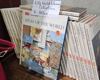 LIFE WORLD LIBRARY COLLECTION AND ATLAS BOOK LOT