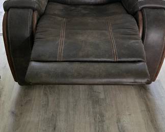 Brown Chair (matches sofa) = $200 (Also auto recline, head tilt, 1 touch close, Arms have cup holders and USB charger)