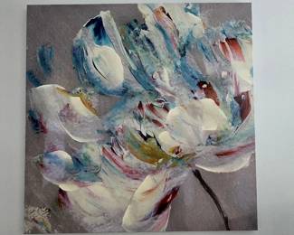 Wall Art Flower Painting = $100