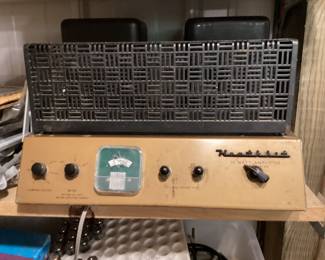 There are a pair of W6-M Heathkit amplifiers. Fresh 6550’s included.