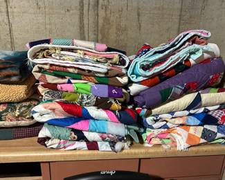 lots of blankets, etc.