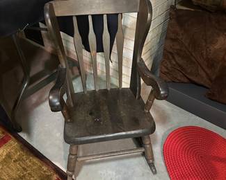 Vintage child's rocking chair