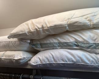 Lots of bed pillows