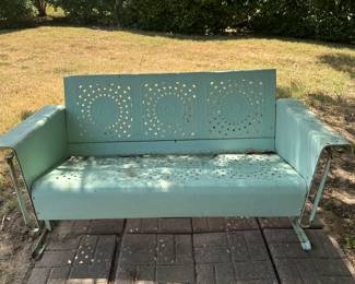 vintage outdoor glider