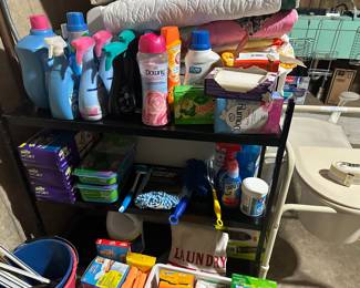LOTS of cleaning supplies