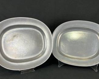 Two Wilton Armetale Pewter Platters