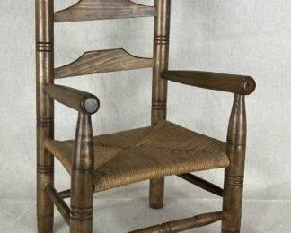 Handcrafted Miniature Ladderback Chair
