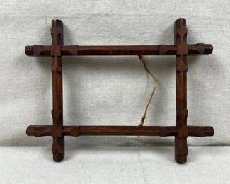 Small Carved Criss Cross Frame