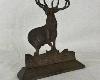 Cast Iron Stag Sculpture