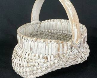 Painted Split Oak Buttocks Basket
