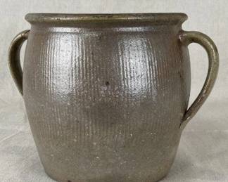Salt Glazed Stoneware Storage Vessel