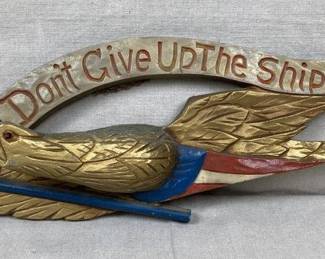 Folk Art Metal Eagle