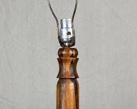 Folk Art Marquetry Lamp