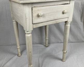 Painted One-Drawer Stand