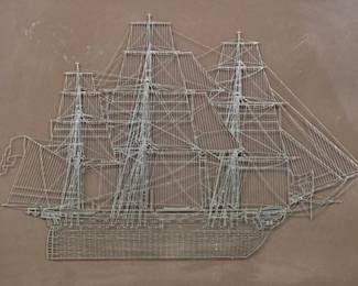 Two Great Sailing Ships of the World, Sterling Silver