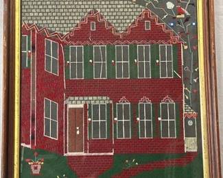 19th Century House Needlepoint