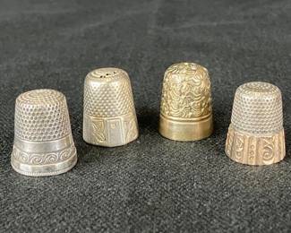 Sterling Silver Thimbles, 19th Century