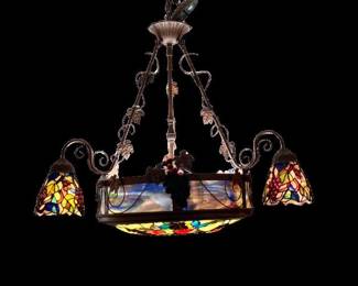 Stained Glass Chandelier