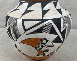 Acoma Pueblo Polychrome Olla, Mid-20th Century