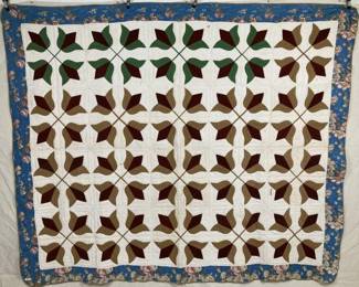 American Appliqué Quilt, “Southern Tulip” Variation
