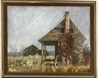 Landscape Painting of Farm