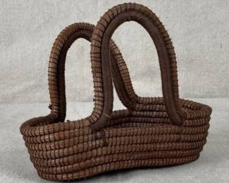 Small Native American Pine Needle Basket