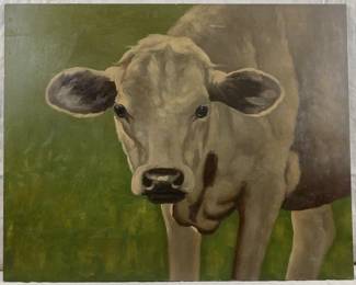 Large Folk Art Cow, 20th Century
