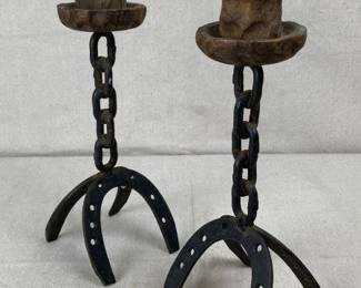 Pair of Southwestern Candle Sticks