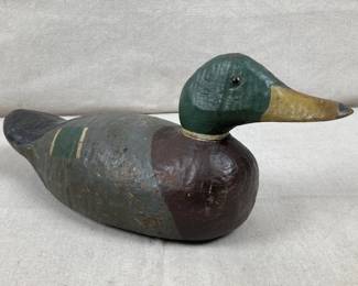 Carved Wooden Duck Decoy