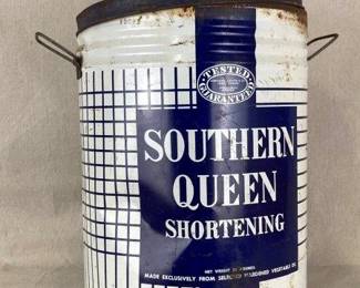 Large Southern Queen Shortening Tin