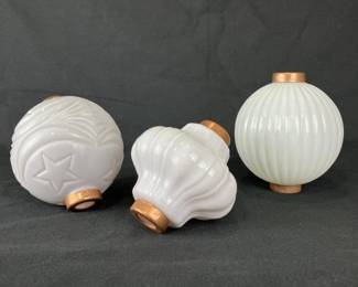 Milk Glass Lightning Rod Balls