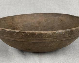 Primitive Turned Dough Bowl