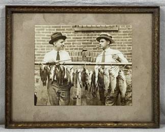 20th Century Photograph of Men with Fish
