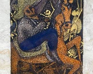 Nicolas de Jesus "Insurección" Aquatint Print on Handmade Paper