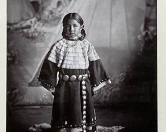 Frank Bennett Fiske Photograph of Sioux Native American Child