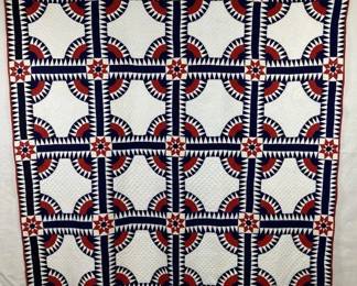 Patriotic Crown of Thorns Quilt