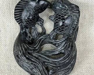 Asian Fish Stone Sculpture