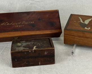 Three Wooden Boxes