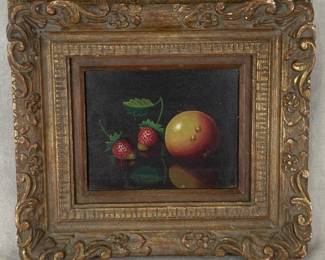 Fruit Still Life Oil Painting on Panel