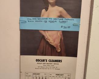Old advertising calendar