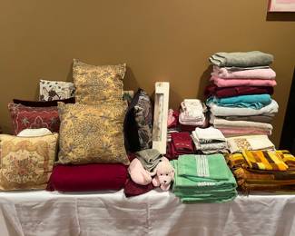 Pillows, towels