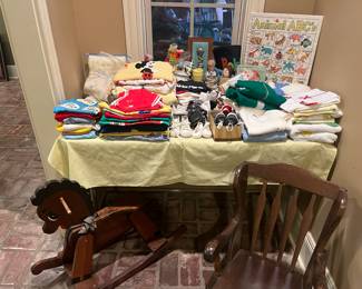 Vintage baby clothes, acc