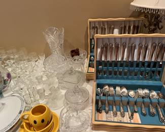 Two sets silverware