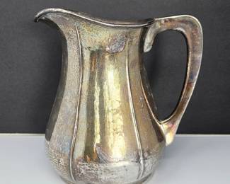 Lot #21 - This Amazing Water Pitcher by C.D. Peacock is Hand Wrought Sterling! 850g !!