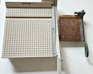 Set of Two Vintage Paper Cutters Including Small One From Woolworth's!