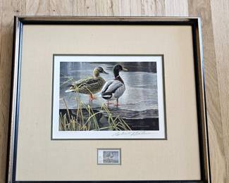 1985 Robert Bateman Canada Federal Duck Stamp Print Mallards Signed LE #14,278/41,740 “Inaugural / First Year Issue”