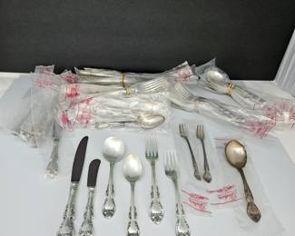 Sterling Flatware! Gorham Melrose Pattern - Service for Eight! Unused, Most still Sealed in Original Packaging