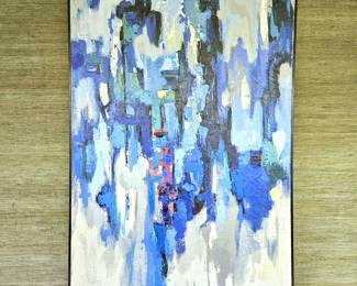 Original Art Painting on Canvas Signed by Homeowner/Artist - Framed 31x44