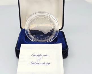 North Carolina Commemorative Coin in 1 Troy Oz of Fine Sterling Silver