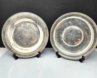 - STERLING Silver .925 Platters - Over 485 Grams - Towle and Other